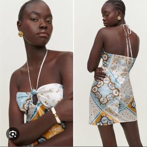 Reformation Real Silk L'Isola Di Capri Sorrentine Silk Dress